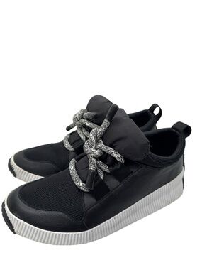 Sorel Out N About Plus Black Street Sneak Waterproof Sneakers Womens Size 8